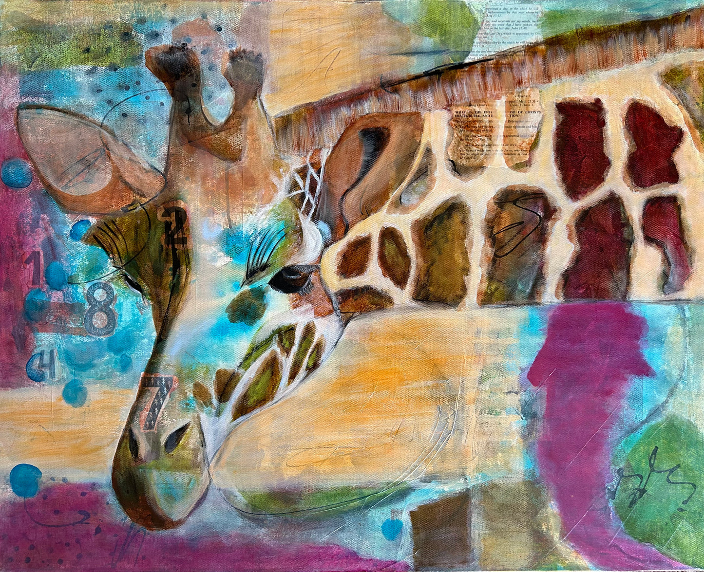 Bending Low matted Giclee Art prints
