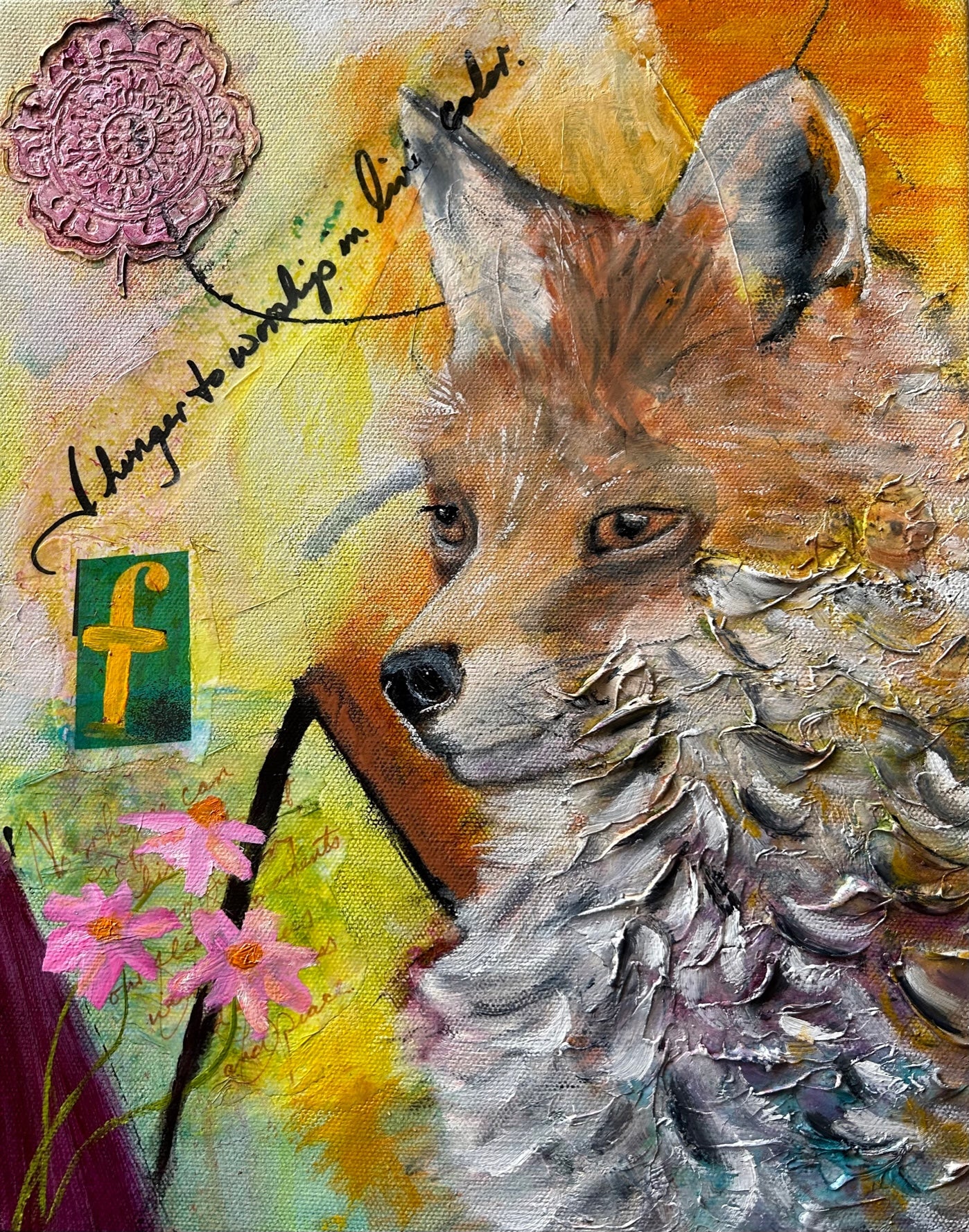 F is for Fox Giclee art print