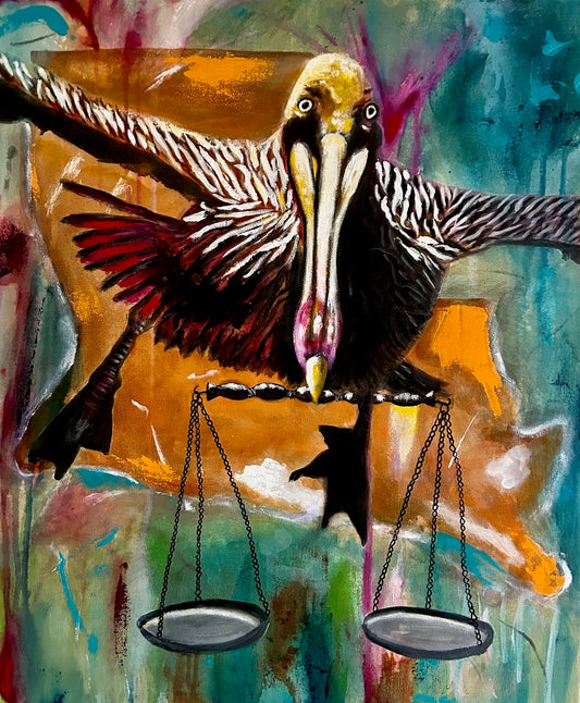 Justice matted Giclee art print