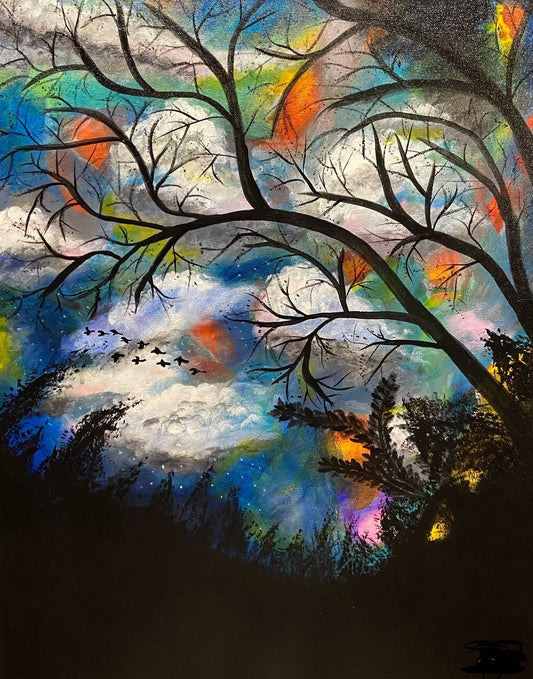 When Rainbows Fall Apart Giclee art print